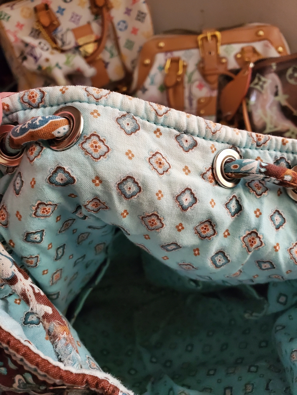 BUNDLE ONLY ITEM Vera Bradley Boho Backpack *FLAWS - Picture 7 of 16